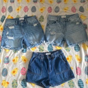 3 jean shorts for $20. 2 from tricot and 1 from wax jean.